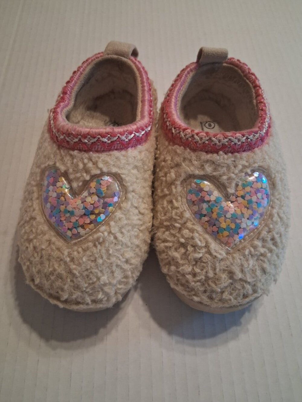 Olivia & Kate Toddler Girl Size 8 Toddler Beige Multi Clogs